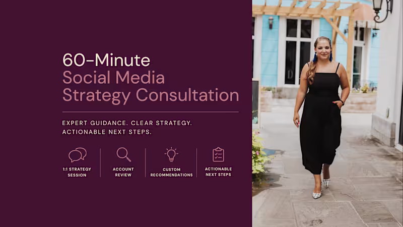 Cover image for 60-Minute Social Media Strategy Consultation