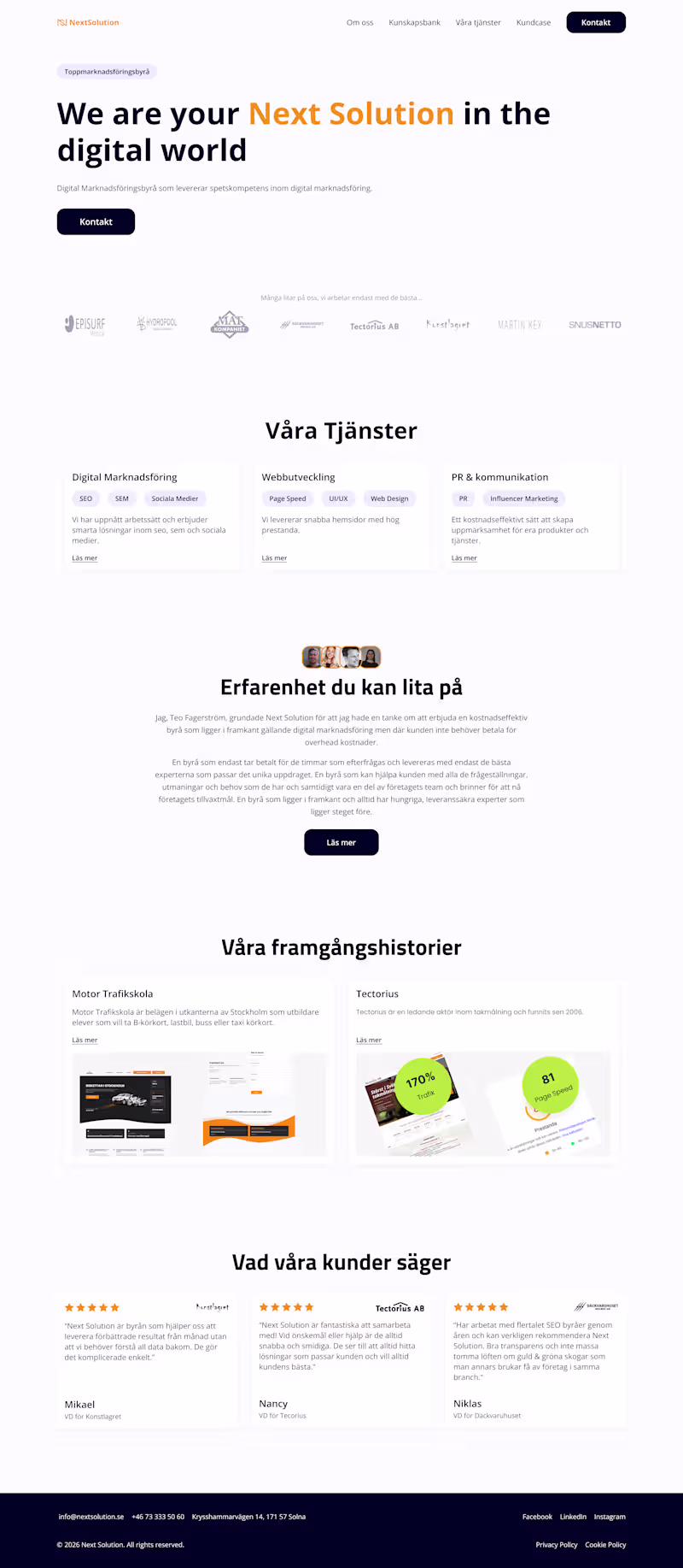 Cover image for NextSolution — Digital Agency Website