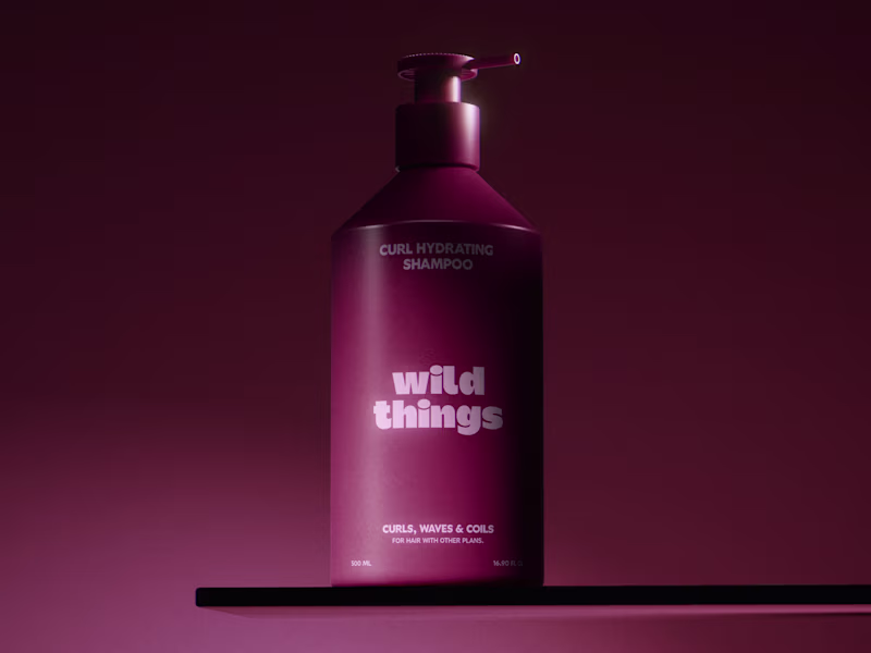 Cover image for WILD THING
A bold, playful haircare