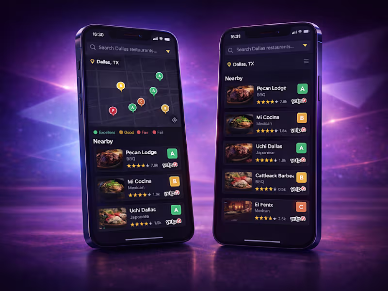 Cover image for Safe Dining Discovery App