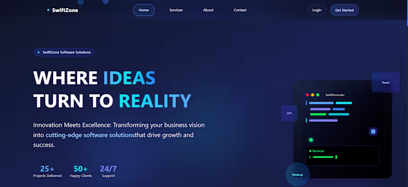 Cover image for E-commerce Website for SwiftZone
Built a