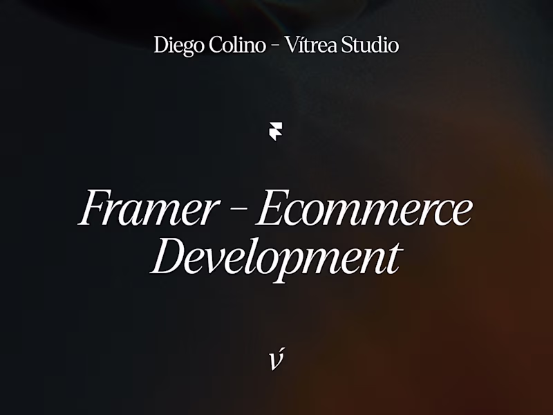 Cover image for Framer – Ecommerce Development