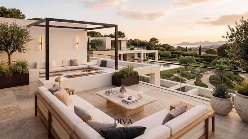 Cover image for Mediterranean Luxury Villa Terrace Visualization
A
