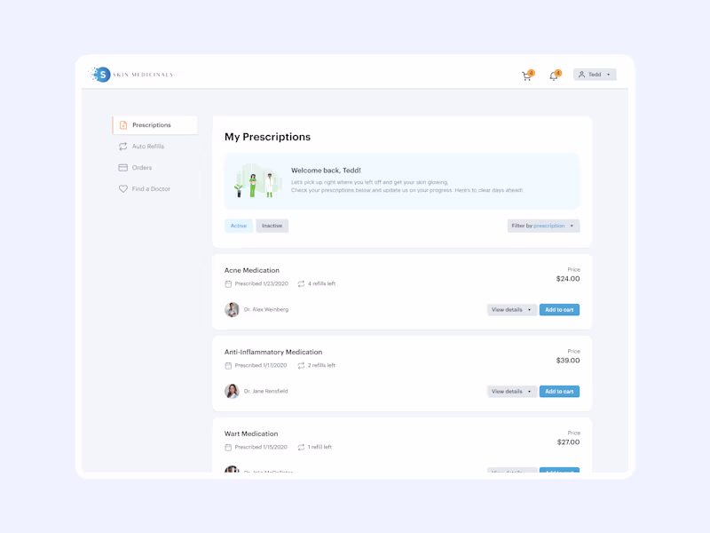 Cover image for MedTech SaaS Platform UX/UI