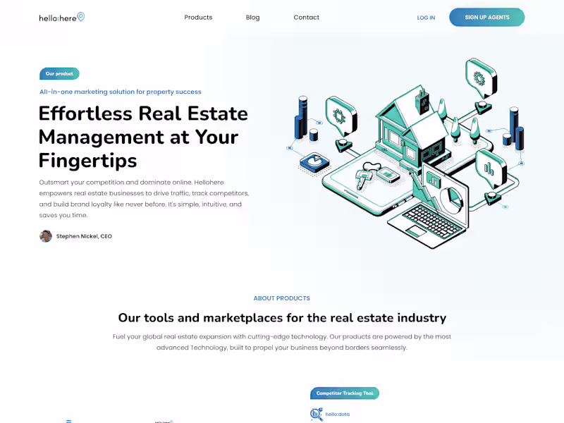 Cover image for Real Estate website UI/UX design on Figma
