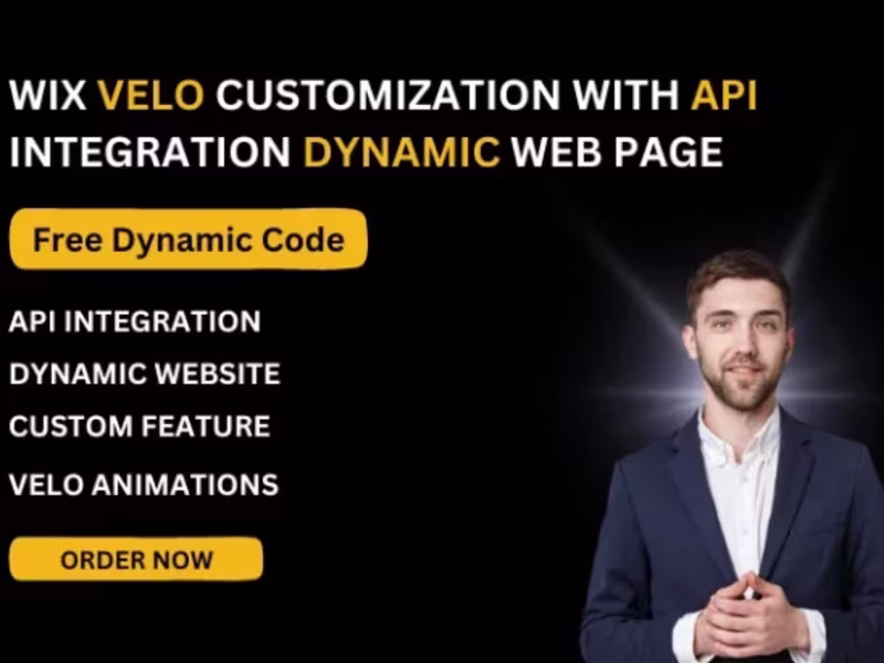 Cover image for Custom Wix Studio Website Development Using Velo