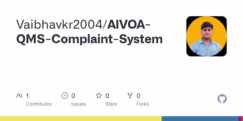 Cover image for AI-Powered QMS for Complaint Management