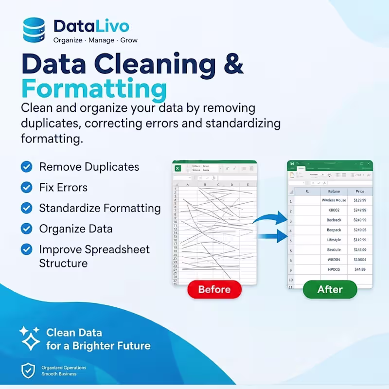 Cover image for Data Cleaning & Formatting