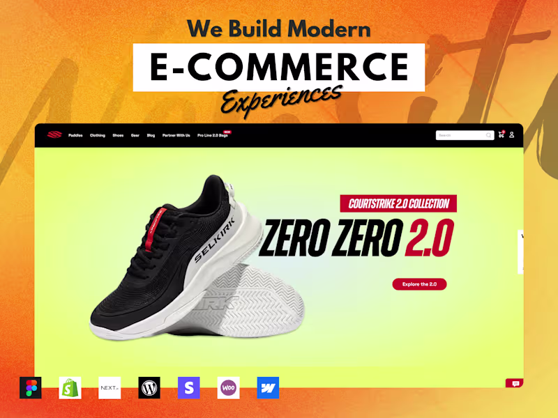 Cover image for Custom E-commerce Website Design & Development