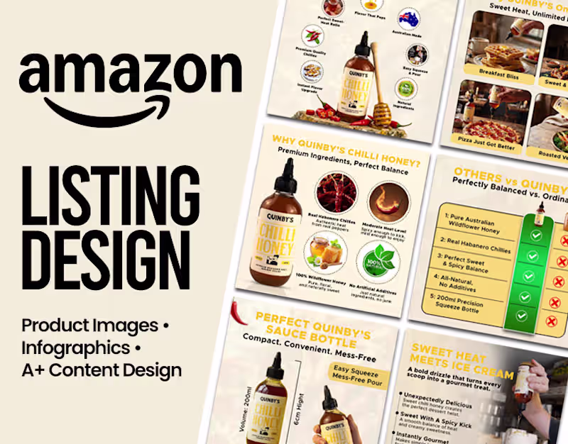 Cover image for Amazon Listing Images & A+ Content Design