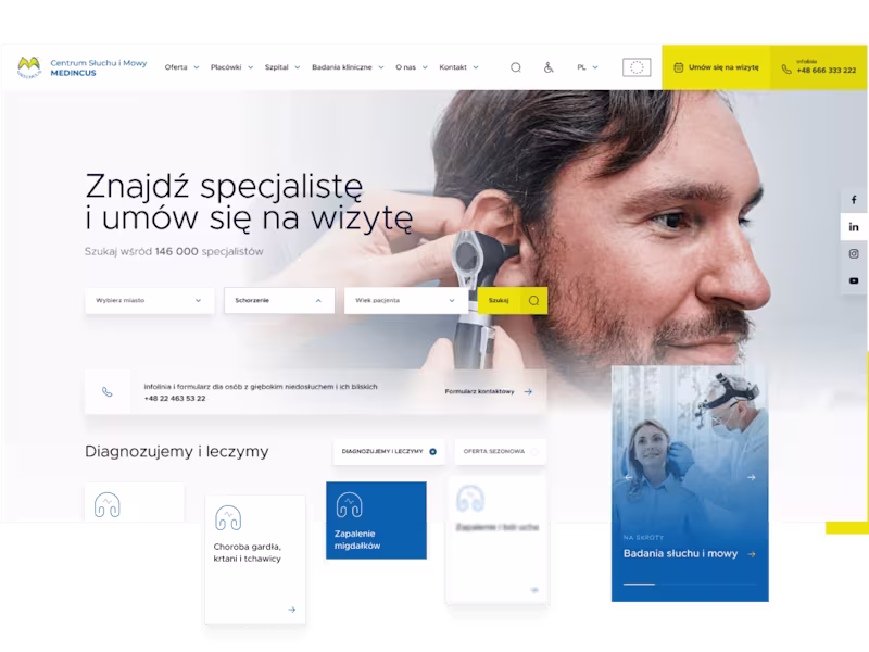 Cover image for Medincus web design