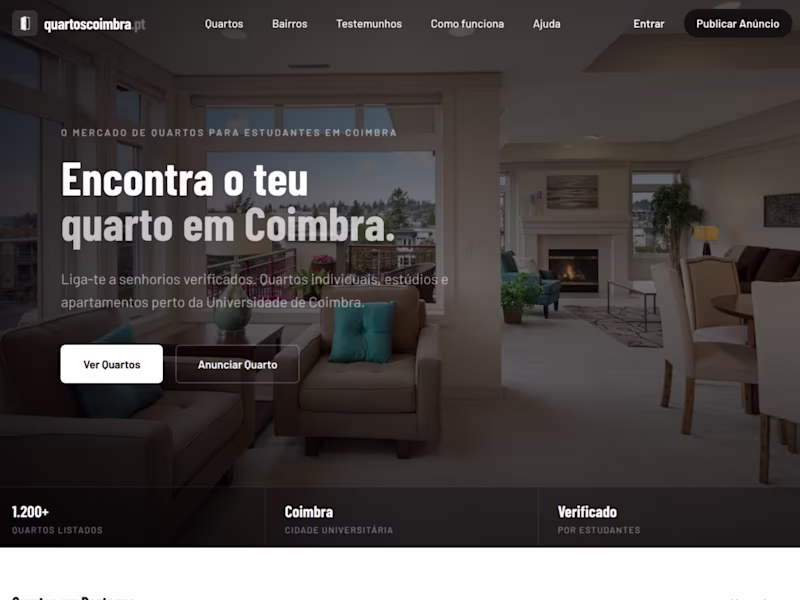 Cover image for Quartos Coimbra Rental Marketplace Development
