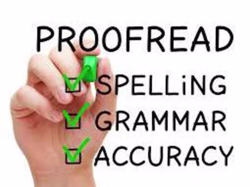 Cover image for PROOFREADING PROJECT.