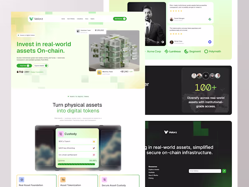 Cover image for Velorz — RWA Investment Platform