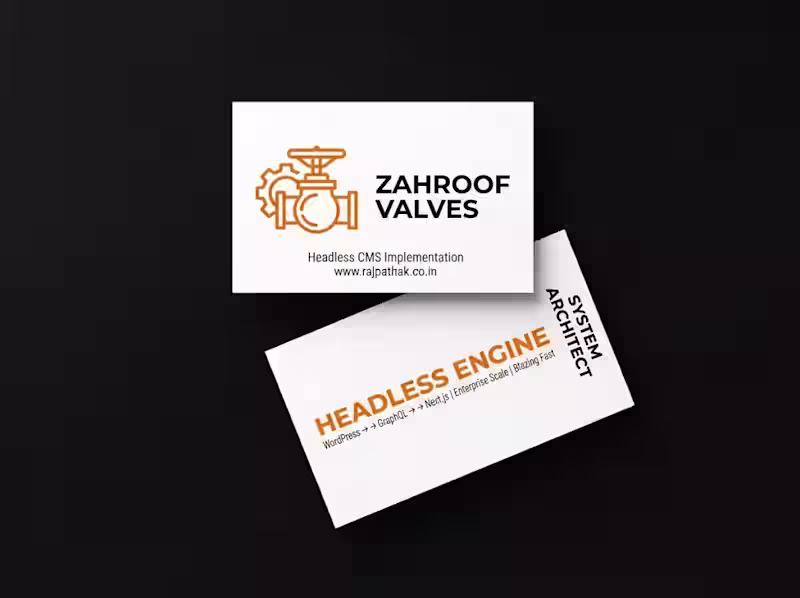Cover image for Next.js & WordPress Website for Zahroof Valves