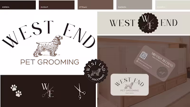 Cover image for Boutique Brand Identity Design for Pet Grooming Business