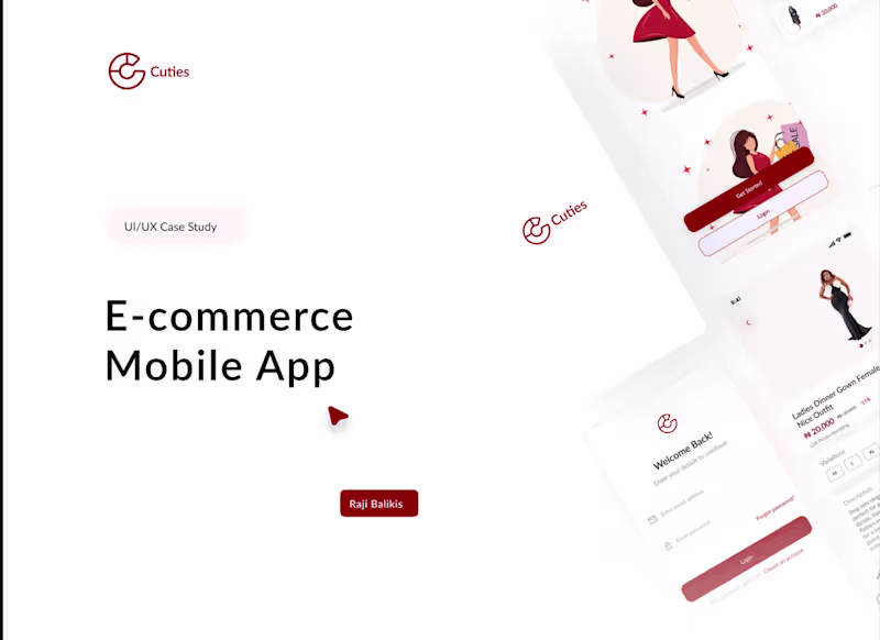 Cover image for Cutie is a mobile e-commerce
