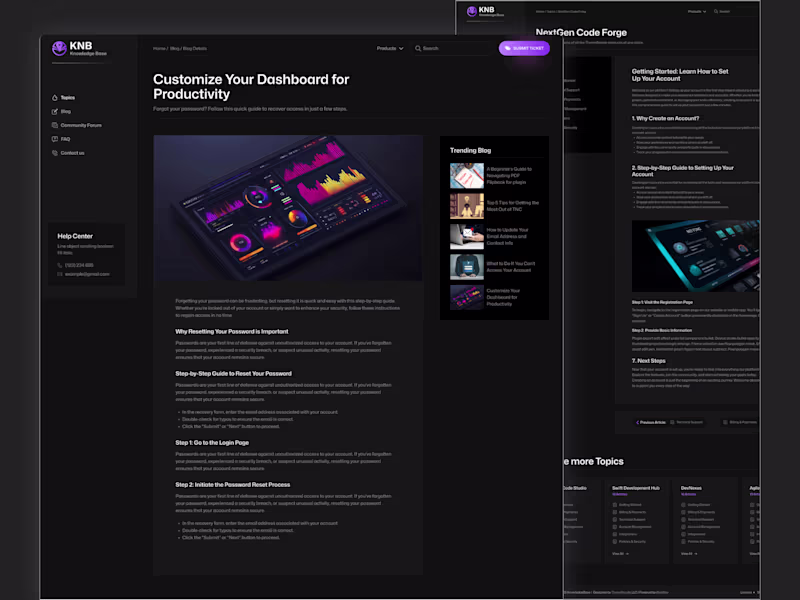 Cover image for KnowledgeBase - Documentation Website Template