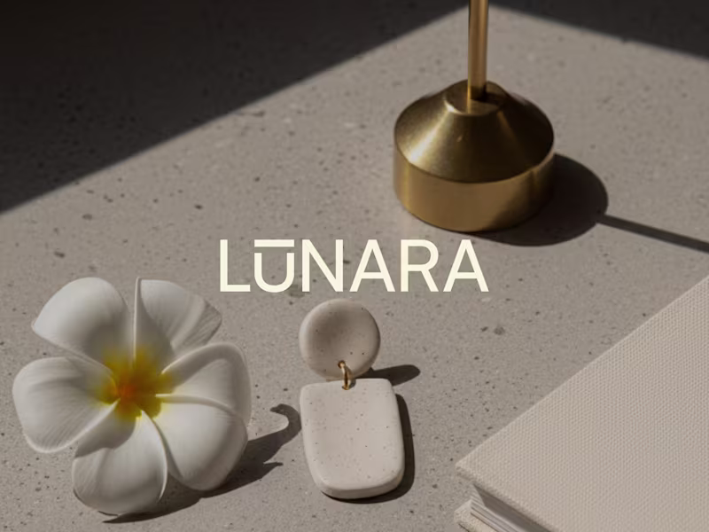 Cover image for Express brand design for LUNARA, a brand that offers earring...