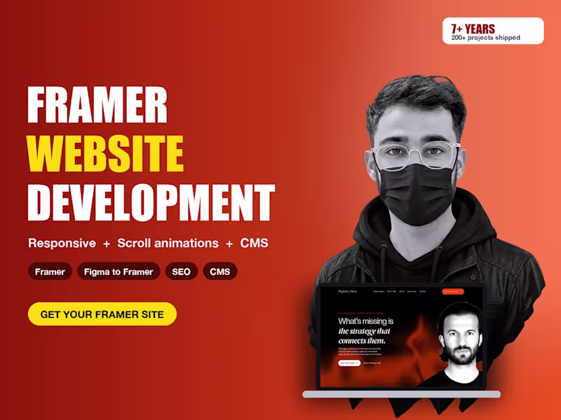 Cover image for Framer Website Design and Development, Figma to Framer