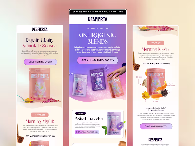 Cover image for Email marketing (mock) design for Despiarta