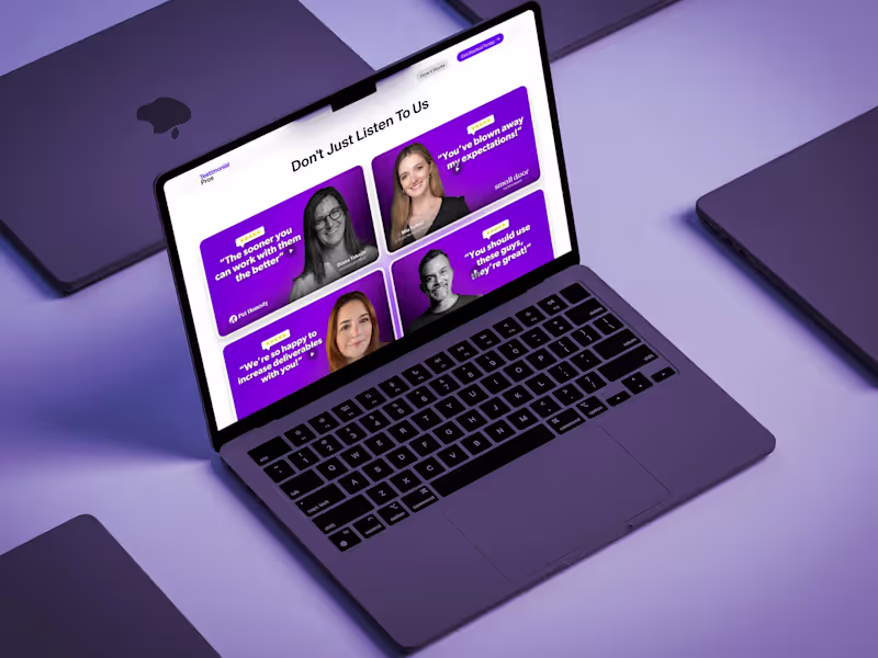 Cover image for Website design for Testimonial Pros,