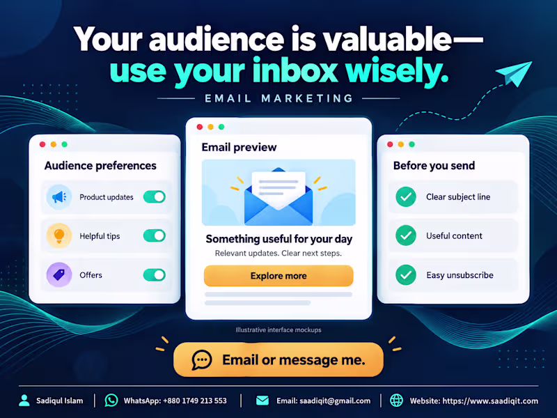 Cover image for 📩 Your audience is valuable—use