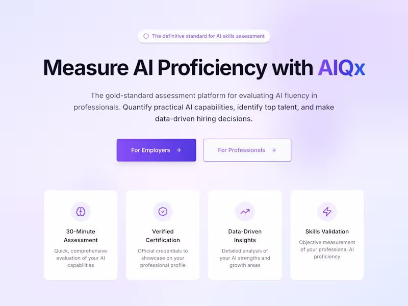 Cover image for AIQX - The AI Quotient Assessment