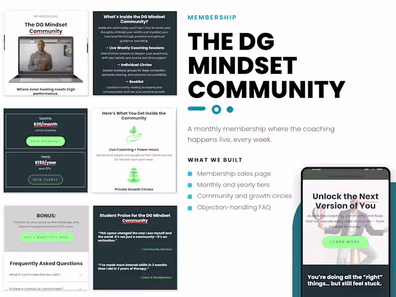 Cover image for  Kajabi Membership Promo for Mindset Community