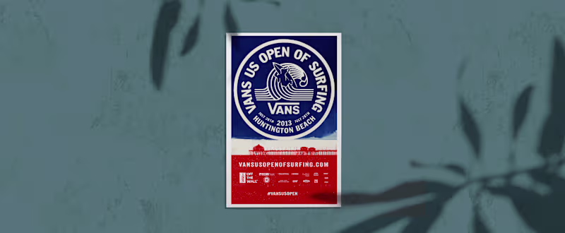 Cover image for Celebrating Surf | Printing Production for Vans US Open Poster