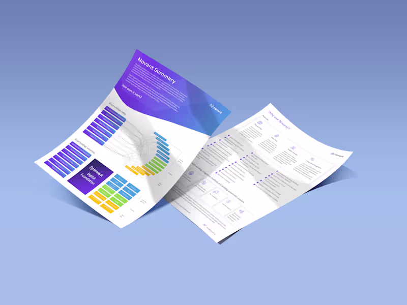 Cover image for Novant - One pager Flyer