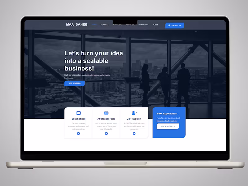 Cover image for Website UI/UX Design & Development 