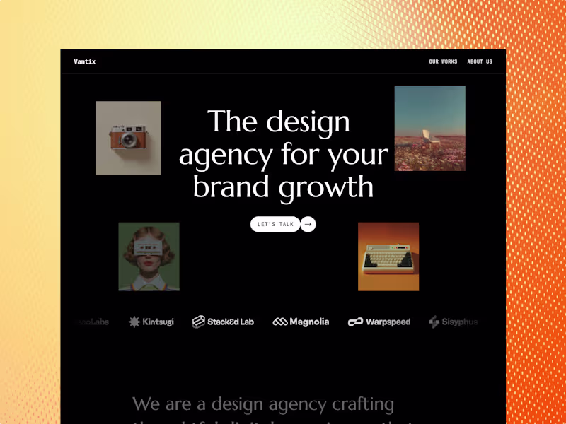 Cover image for Vantix - Framer Portfolio/Agency Website