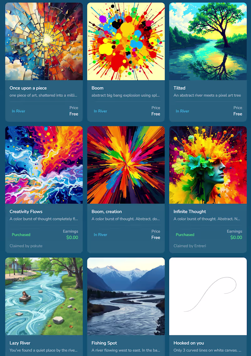 Cover image for Created an image generation website where you share floating...