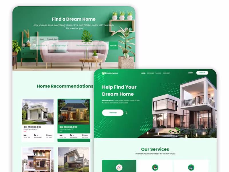Cover image for Web Design to Find Your Dream Home