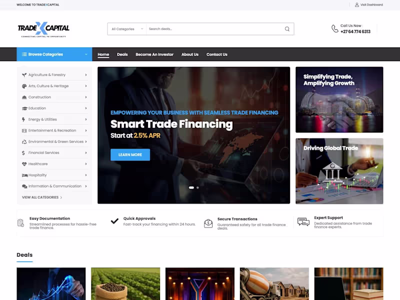 Cover image for Digital Financial Services Platform - Trade X Capital
