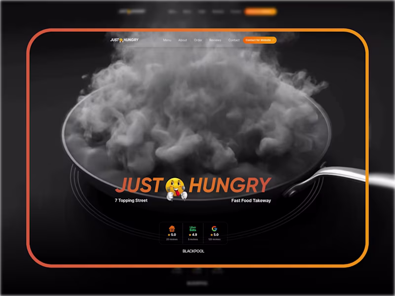 Cover image for Just Hungry: Full Brand Identity & Digital Presence