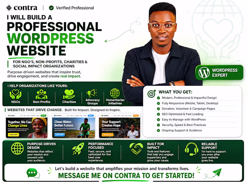Cover image for NGO & Nonprofit Website That Wins Donors, Grants & Volunteers
