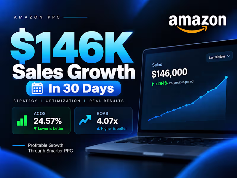 Cover image for Amazon PPC Expert | $146K