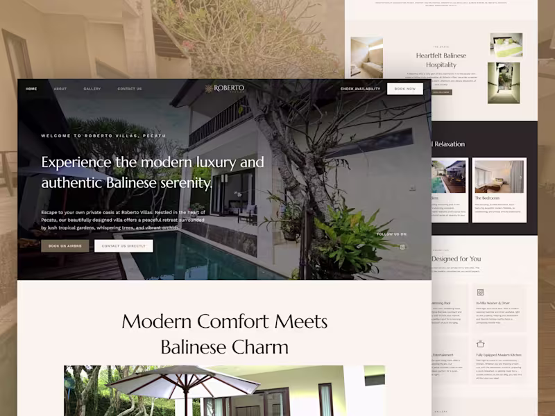 Cover image for Website Design for Roberto Villas