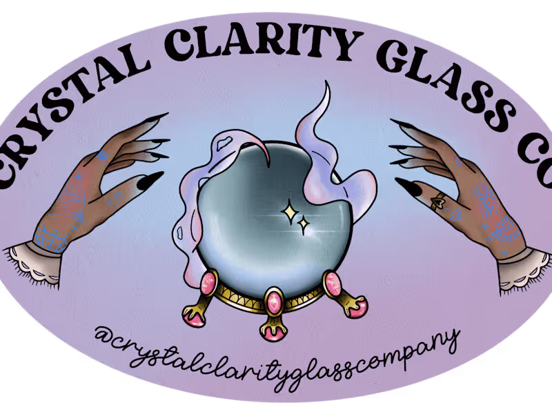 Cover image for Crystal Clarity Glass Company Logo