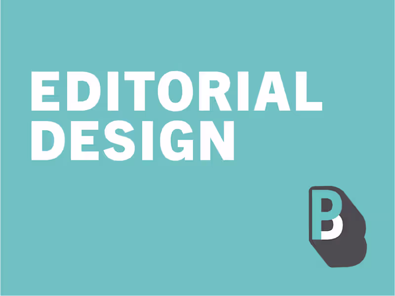Cover image for Editorial Design