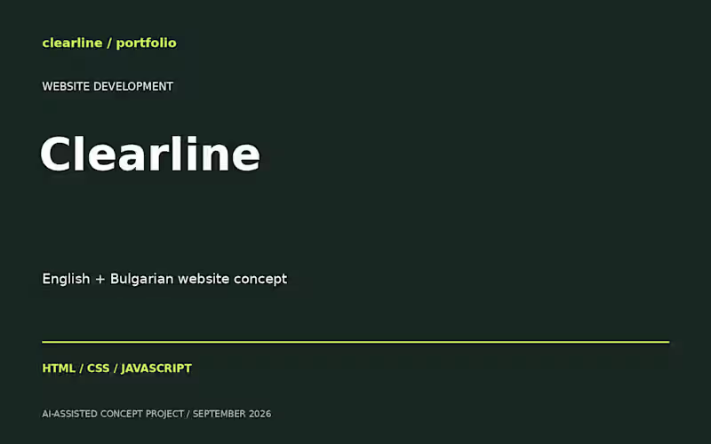 Cover image for Clearline bilingual business website