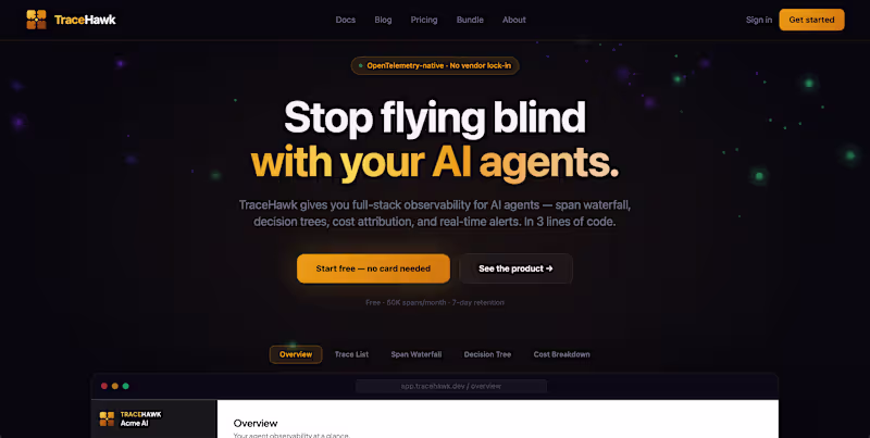 Cover image for AI agent observability platform. Trace