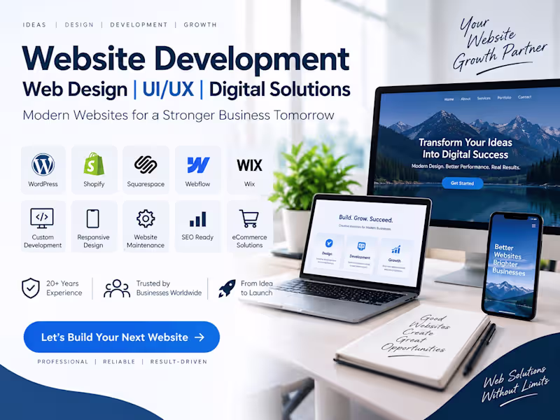 Cover image for Website Development | UI/UX | Digital Solutions