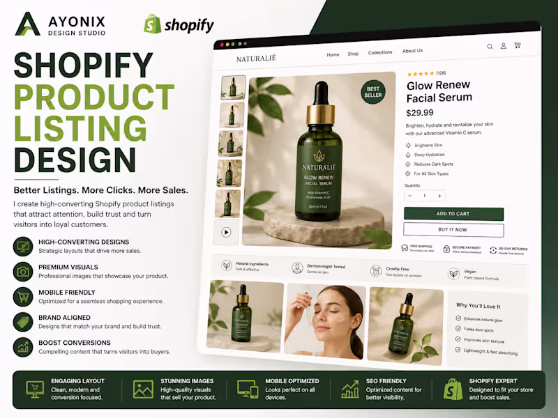 Cover image for Shopify Product Listing Design
