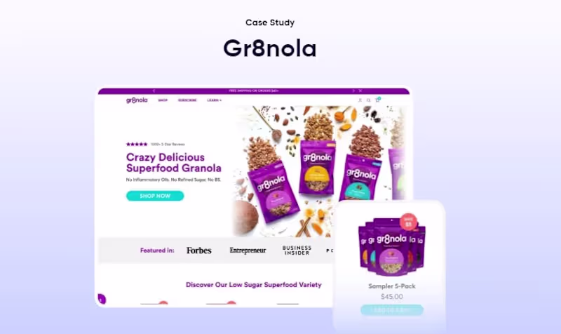 Cover image for Gr8nola CRO, Content Writing & Strategy