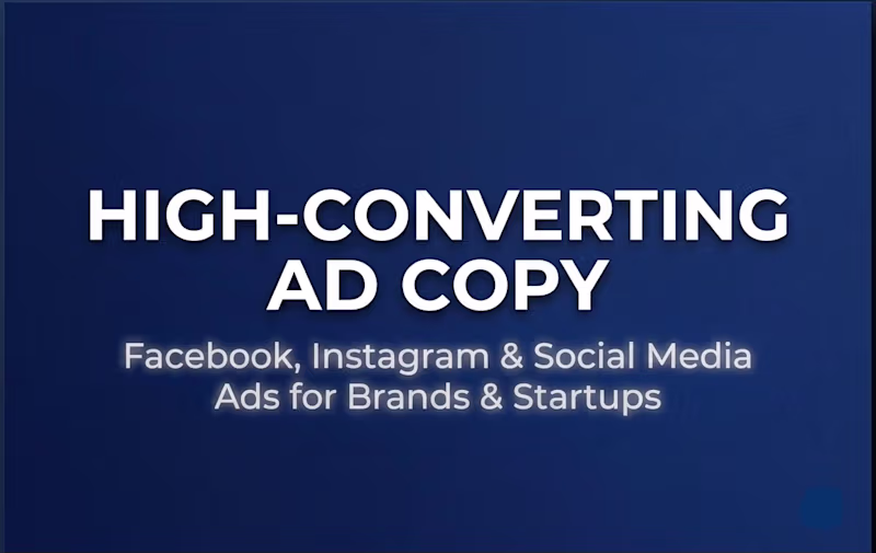 Cover image for High-Converting Facebook Ads Copywriting & Strategy for Brands  
