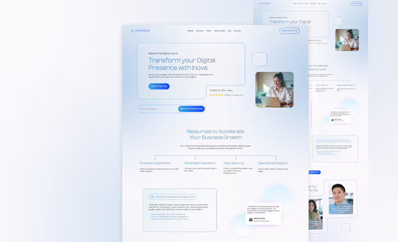Cover image for Inova Digital - Business Landing Page
