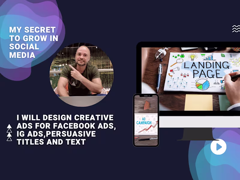 Cover image for Persuasive designs for Facebook and Instagram ads, Titles, Copys